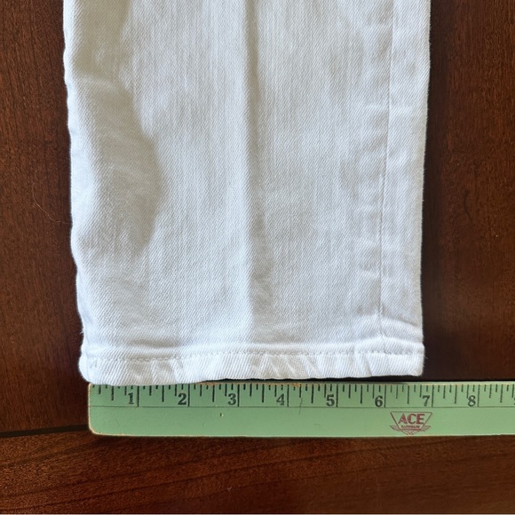 AG Adriano Goldschmied mari crop high rise slim straight White  Jeans 30 - Picture 6 of 8